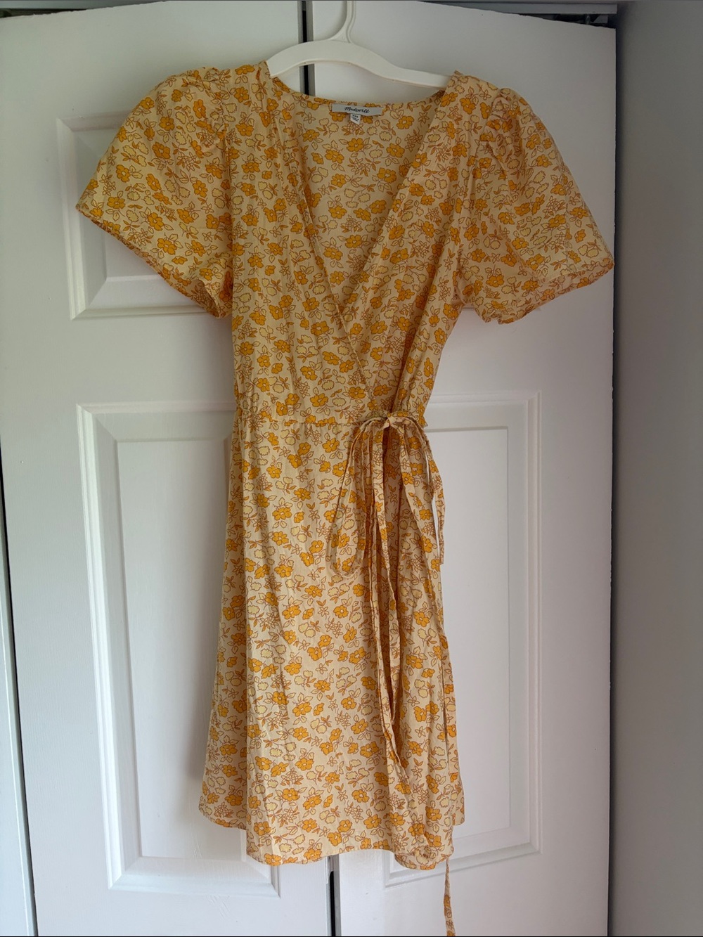 Madewell Floral Wrap Mini Dress